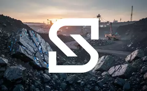 Abstrakte Darstellung einer modernen Bergbau-Anlage und mineralischer Rohstoffe bei Sonnenaufgang. - Foto: über boerse-global.de