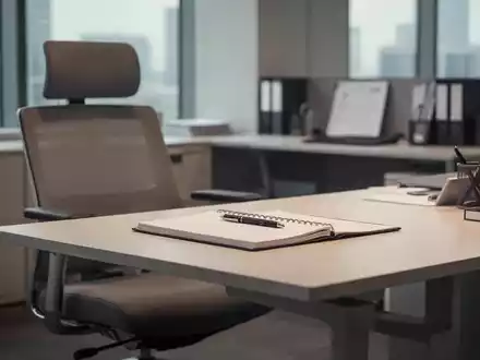 Ein aufgeräumter, moderner Büroarbeitsplatz mit ergonomischen Elementen, der eine ruhige und professionelle Atmosphäre vermittelt. - Foto: über boerse-global.de