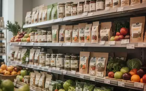 Regal in einem Lebensmittelgeschäft mit einer Auswahl an hochwertigen Bio-Produkten und frischem Obst und Gemüse. - Foto: über boerse-global.de