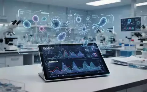 KI-gestützte Datenanalyse in einem medizinischen Labor zur Personalisierung von Ernährungsempfehlungen. - Foto: über boerse-global.de