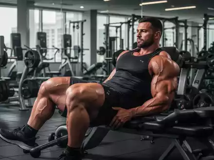 Ein Sportler ruht sich nach einem intensiven Krafttraining in einem modernen Fitnessstudio aus. - Foto: über boerse-global.de