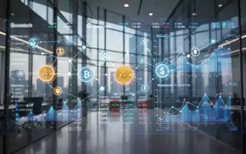 Digitale Finanzdiagramme und Kryptowährungs-Knoten in einem modernen Büro, die PayPal-Infrastruktur darstellen. - Foto: über boerse-global.de