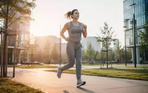 Eine Person beim Joggen in einem Park bei Sonnenaufgang als Symbol für einen gesunden Lebensstil. - Foto: über boerse-global.de