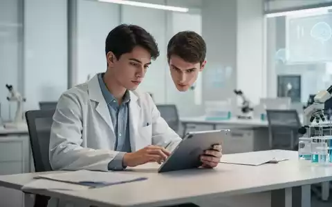 Ein junger Erwachsener betrachtet konzentriert ein Tablet in einer modernen Büroumgebung als Symbol für kognitive Gesundheit. - Foto: über boerse-global.de