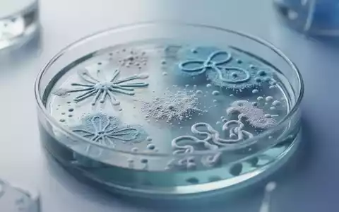 Mikroskopische Ansicht von Bakterienkulturen in einer Laborschale, die die Besiedlung des Darm-Mikrobioms symbolisiert. - Foto: über boerse-global.de