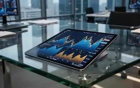 Digitales Tablet mit Börsendaten auf einem modernen Schreibtisch in einer professionellen Büroumgebung. - Foto: über boerse-global.de