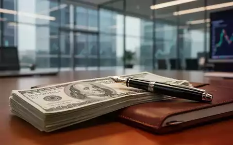 US-Dollar-Banknoten und ein Füllfederhalter auf einem Schreibtisch, symbolisch für Anleiheninvestitionen. - Foto: über boerse-global.de
