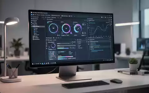 Moderner Computerarbeitsplatz mit fortschrittlicher Desktop-Anpassungssoftware auf einem hochauflösenden Monitor. - Foto: über boerse-global.de