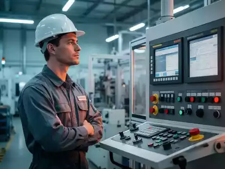 Ein Industriearbeiter in einer modernen Fabrikumgebung, der symbolisch für die Absicherung der Arbeitskraft steht. - Foto: über boerse-global.de