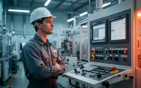 Ein Industriearbeiter in einer modernen Fabrikumgebung, der symbolisch für die Absicherung der Arbeitskraft steht. - Foto: über boerse-global.de