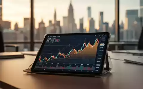 Abstrakte Finanzgrafiken auf einem Tablet vor einer modernen Büro-Skyline. - Foto: über boerse-global.de