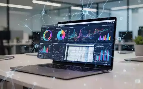 Ein moderner Laptop-Bildschirm zeigt komplexe Datenanalysen und Tabellenkalkulationen in einer professionellen Büroumgebung. - Foto: über boerse-global.de
