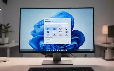 Moderner Computermonitor mit Windows-11-Desktop-Einstellungen und Taskleisten-Anpassungsoptionen. - Foto: über boerse-global.de