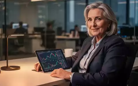 Eine Person über 50 betrachtet Finanzdiagramme auf einem Tablet zur strategischen Altersvorsorgeplanung. - Foto: über boerse-global.de
