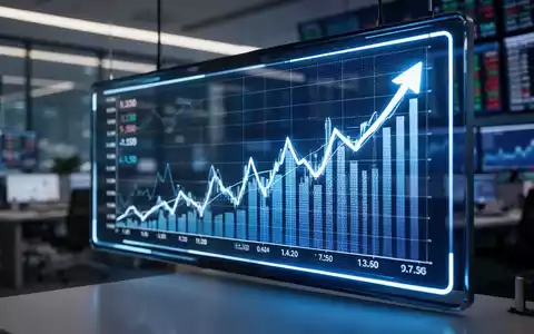 Digitale Aktienkurstafel mit steigenden Kurven in einem modernen Finanzbüro. - Foto: über boerse-global.de