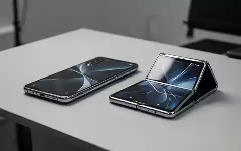 Ein High-End-Smartphone und ein faltbares Gerät auf einem sauberen Schreibtisch, das modernes mobiles Technologiedesign hervorhebt. - Foto: über boerse-global.de