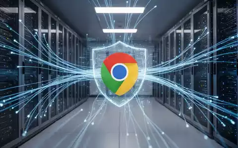 Digitale Visualisierung von Cybersicherheitsebenen, die einen Webbrowser mit leuchtenden Datenströmen in einer Serverumgebung schützen. - Foto: über boerse-global.de