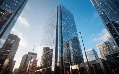 Moderner Glaswolkenkratzer im Finanzviertel, der Geschäftswachstum und Börsengang symbolisiert. - Foto: über boerse-global.de
