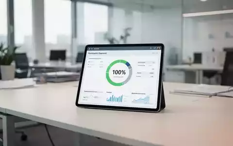 Modernes Büro mit digitalem Tablet, das einen schnellen Finanzierungsprozess für Unternehmen symbolisiert. - Foto: über boerse-global.de