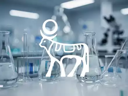 Abstrakte Darstellung eines modernen pharmazeutischen Labors mit klinischer Beleuchtung und wissenschaftlichen Geräten. - Foto: über boerse-global.de