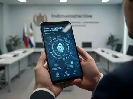 Ein Smartphone mit digitaler Identitätsschnittstelle in einer modernen Büroumgebung zur Veranschaulichung der DeutschlandID. - Foto: über boerse-global.de
