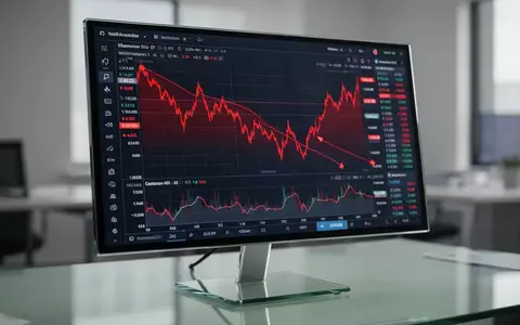Rote Börsenkurse auf einem Monitor als Symbol für den Quartalsverlust von Neptune Digital - Foto: über boerse-global.de