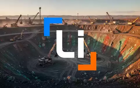 Moderne Lithium-Mine bei Sonnenuntergang mit schwerem Gerät in einer weitläufigen Tagebaugrube. - Foto: über boerse-global.de
