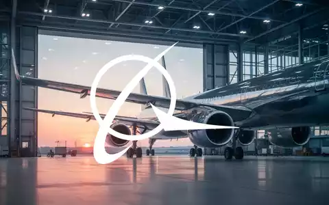 Moderne Flugzeugturbine in einer hellen Werkhalle bei Sonnenaufgang, symbolisiert Fortschritt in der Luftfahrtindustrie. - Foto: über boerse-global.de