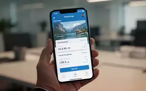 Ein Smartphone mit einer Reisebuchungs-App in einer Hand, Symbolbild für Online-Betrug bei Reiseanbietern. - Foto: über boerse-global.de
