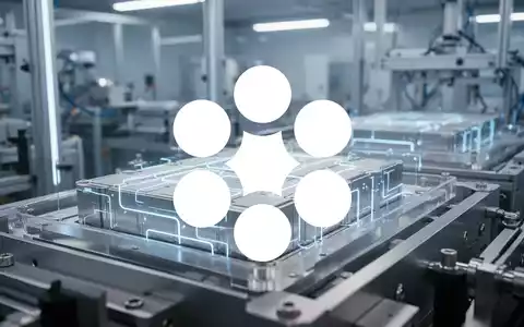 Moderne Batteriezellenfertigung in einer hochtechnologischen Industrieanlage mit atmosphärischer Beleuchtung. - Foto: über boerse-global.de
