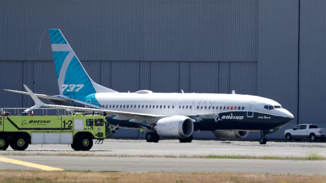 Die 737 Max 7 ist die kleinste Variante von Boeings wichtigster Modellfamilie. (Archivbild) - Bild: Elaine Thompson/AP/dpa
