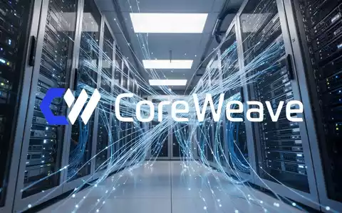 Moderne Serverinfrastruktur in einem Rechenzentrum mit leuchtenden Glasfaserkabeln als Symbol für Cloud-Technologie - Foto: über boerse-global.de