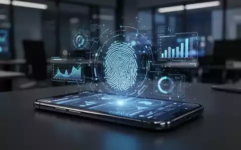 Modernes Smartphone mit digitaler Benutzeroberfläche und biometrischen Datenvisualisierungen zur Betrugserkennung. - Foto: über boerse-global.de