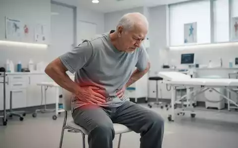 Eine Person mit Hüftschmerzen in einer modernen Physiotherapiepraxis. - Foto: über boerse-global.de