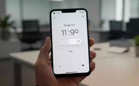 Ein Google Pixel Smartphone mit einer aktiven Timer-Anzeige im Sperrbildschirm. - Foto: über boerse-global.de