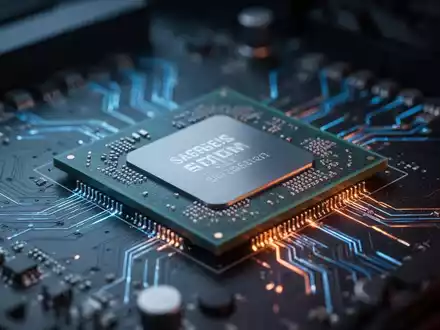 Nahaufnahme eines modernen Computerprozessorchips auf einem High-Tech-Motherboard. - Foto: über boerse-global.de