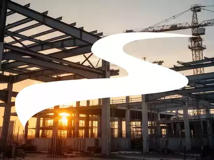Moderne Baustelle bei Sonnenuntergang als Symbol für Wachstum und positive wirtschaftliche Prognosen. - Foto: über boerse-global.de