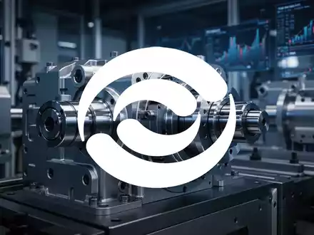 Abstrakte Darstellung eines industriellen Getriebemechanismus in einer modernen Fertigungsumgebung. - Foto: über boerse-global.de