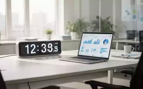 Modernes, helles Büro mit Laptop und Analysedaten, das eine produktive und gesundheitsorientierte Arbeitsumgebung symbolisiert. - Foto: über boerse-global.de