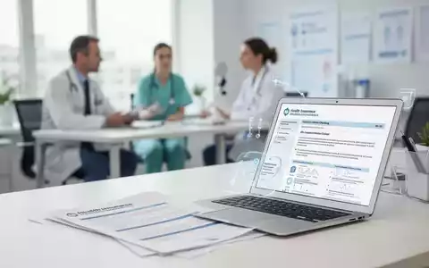 Ein modernes Büro mit Gesundheitsunterlagen und medizinischem Hintergrund, das die Verwaltung von Krankenkassen symbolisiert. - Foto: über boerse-global.de