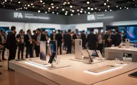 Blick auf eine moderne Messehalle für Unterhaltungselektronik auf der IFA mit technologischer Ausrüstung. - Foto: über boerse-global.de