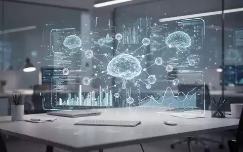 Digitale Schnittstelle mit abstraktem neuronalen Netzwerk und Datenströmen als Symbol für KI-Transparenz und Regulierung. - Foto: über boerse-global.de