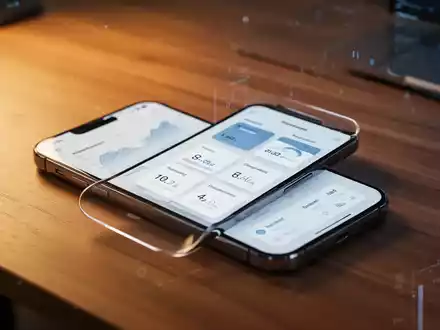 Ein Smartphone zeigt eine App zur digitalen Nachlassverwaltung auf einem modernen Schreibtisch. - Foto: über boerse-global.de