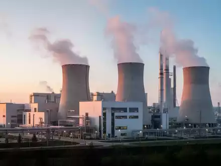 Moderne Müllverbrennungsanlage vor einem klaren Himmel als Symbol für den europäischen Emissionshandel. - Foto: über boerse-global.de