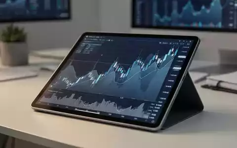 Digitale Finanzmarkt-Grafik mit Kursverläufen auf einem Tablet, symbolisch für die aktuelle Marktlage von Cardano. - Foto: über boerse-global.de