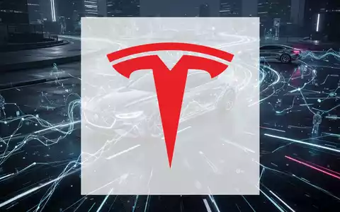 Abstrakte Darstellung von autonomer Fahrtechnologie mit Lichtspuren und digitalen Netzwerken in einer dunklen Umgebung. - Foto: über boerse-global.de