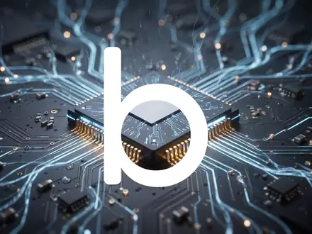 Abstrakte Darstellung eines futuristischen Mikrochips und neuronaler Netzwerkstrukturen als Symbol für Halbleitertechnologie. - Foto: über boerse-global.de