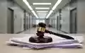 Ein Richterhammer liegt auf juristischen Dokumenten in einem modernen Büro als Symbol für Arbeitsrecht. - Foto: über boerse-global.de