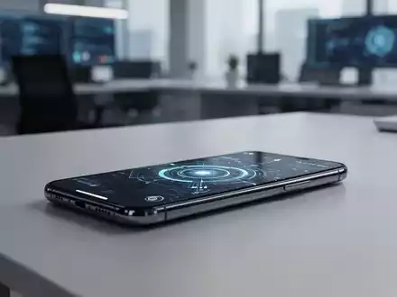 Modernes Smartphone auf einem minimalistischen Schreibtisch, das Android-Softwareentwicklung und mobile Technologie-Updates repräsentiert. - Foto: über boerse-global.de