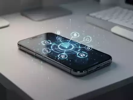 Ein Smartphone auf einem modernen Schreibtisch symbolisiert die Netzwerkkonnektivität und neue Kommunikationsstandards. - Foto: über boerse-global.de